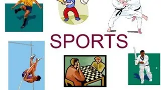 Names of sports and games for preschool children, sports flash cards