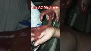 How to repair AC | AC Fleshing process | AC repair #actechnician #shorts