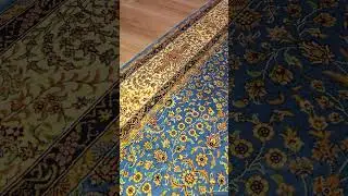 Luxury Blue Silk Rug | Handwoven Turkish Carpet