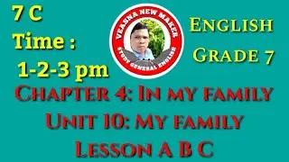 Unit 9, Chapter 3, English Grade 7,