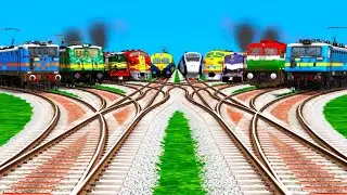 10 * TRAINS GAMEPLAY AND Eclectic train crossing By Bumpy Branched Amtkar Railroad tracks ll #trains