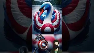 Superheros but swan 💥 All Characters #avengers #shorts #marvel