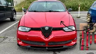 Am montat centuri Roșii pe Alfa Romeo 156