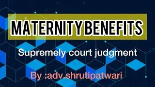 🤰🏻MATERNITY BENEFITS #supremecourt #latestjudgment #सरकारी नोकरी मध्ये# K.Umadevi.state of tamil