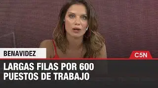 LARGAS FILAS por 600 PUESTOS de TRABAJO
