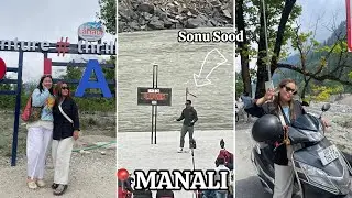 We saw Sonu Sood and Prince Narula || Roadies shoot🎥 ( Bike ride to Sissu 🏍️)
