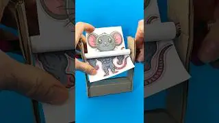 Paper Craft Transformation DIY of Dancing Rat by Funny Meme! #transformation #papercraft #dancingrat