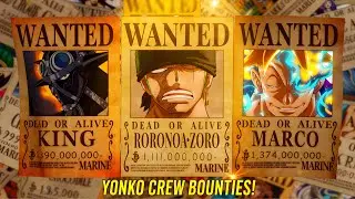 Every Known Bounty of the Yonko Crews in One Piece Revealed