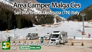 Le aree di sosta segnalate da CamperOnLine: Malga Ces - San Martino di Castrozza (TN)