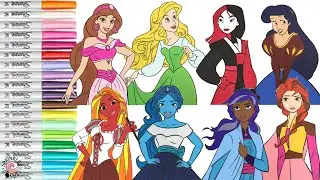 Disney Princess Makeover Coloring Book Compilation Tinker Bell LOL Surprise Inside Out DC Super Hero