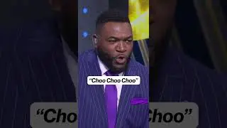 David Ortiz does it perfectly 🚃 🤣 #MLB #DavidOrtiz