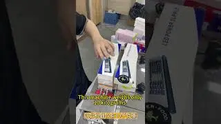 Push and release to label it.#labelingmachine #factory #production #efficiency #Packaging