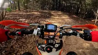 KTM At Barnwell Mountain Riding The  Blue Trail