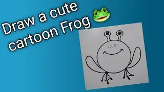 Beginners how to draw a cute cartoon Frog-easy way|Frog drawing step-by-step |Siri drawings