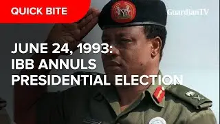 How IBB annulled the June 24, 1993 presidential election
