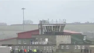 RAF TORNADO FINAL FAREWELL A 3 ship Tornado fly past over Raf Valley today.