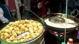 Street Food | boy Selling momos, burger, chowmein and Patties in just 20 Rs