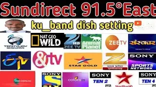 How to set 91.5e Sundirect Dish setting ✅️ sundirect 91e Channel list ✅️91.5e new update today