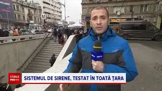 Cele patru situații de alarmare care au fost testate prin sirene