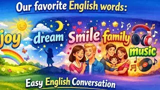 Our Favorite English Words | Easy & Happy English Conversation for Beginners (A1)