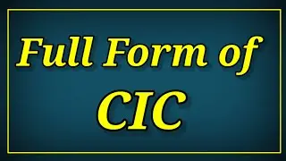 FULL FORM OF CIC | What Does CIC Stand For? | CIC Abbreviation Explained