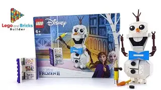 LEGO DISNEY FROZEN II OLAF SNOWMAN PLAYING Unboxing and Speed Build #41169