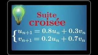 Suites croisées • Un+1=0,8Un+0,3Vn et Vn+1=0,2Un+0,7Vn • première S ES STI