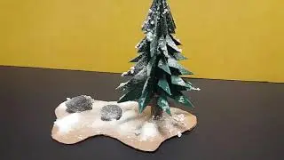 Maket Ağaç Yapımı How to Make a 3D Paper Xmas Tree ?  DIY