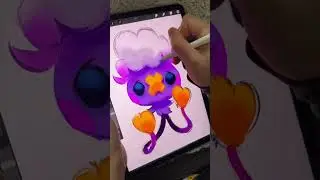 Drawing a super cute and small Drifloon #art #shorts #pokemon