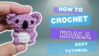 Crochet Koala keychain tutorial #crochet #amigurumikeychain #keychain #amigurumi @miniddugi