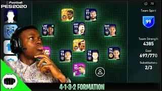 4-1-3-2 A. GOUVEA MANAGER REVIEW PES 20 MOBILE