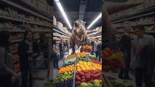 T-REX NEEDS GROCERIES #dinosaur #canada #viral #lifeisbutadream #love