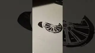 How to Draw a Realistic Tire drawing #shorts #landcruiser