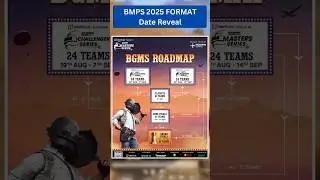 BMPS 2025 Format Reveal & Official Date Announced 🔥 | BGMI Tournament Update