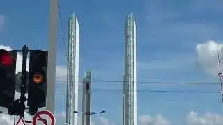 Magnificent New Bridge Le Pont Chaban Delmas, at Bordeaux.