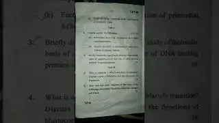 #mdu msc zoology/ Developmental Biology #questionpaper- july 2022