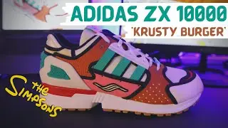 Great Attention To Detail! Adidas ZX 10000 'Krusty Burger' Detailed Review!