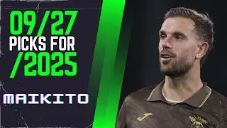 My Best FIFA/Soccer bets, player props, moneylines for today September 27th 9/27