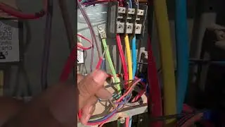 Motor connection in hvac Trane package 