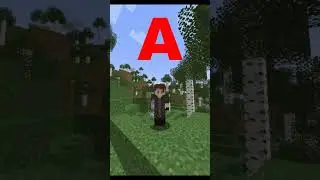 Minecraft But i cant say the letter A #shorts