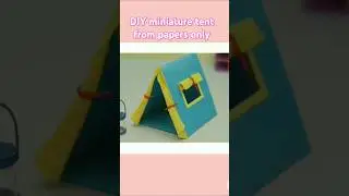 DIY miniature tent from papers only #shorts #shots #shotrs #youtubeshorts #craft #trending 🔥🔥🔥