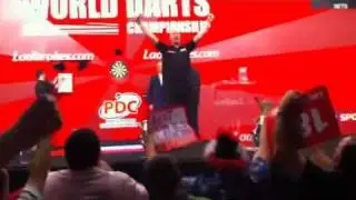 Vincent Van Der Voort celebrates win over Simon Whitlock