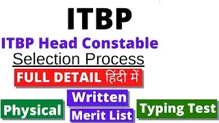 ITBP Head Constable Ministerial Selection Process 2021