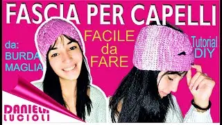 FASCIA PER CAPELLI  SEMPLICE E VELOCE TUTORIAL DIY  da BURDA MAGLIA FACILE DA FARE