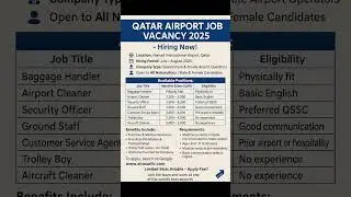 Online jobs Qatar #job #foryou #visaready #airport #qatarpost #dubaiairport #visa #international