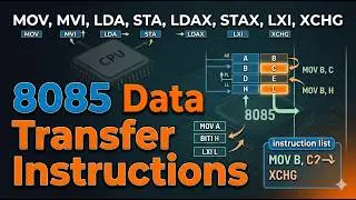 Data Transfer Instructions | 8085 programs | Microprocessor