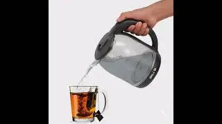 iBELL Electric Glass Kettle 1.2L, 360 Degree Cordless Kettle, 1300W, Black Order Now