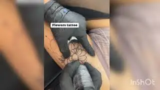 Flower tattoo 🙏🥹 design 🥰🥰