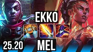 EKKO vs MEL (MID) | Legendary | TR Grandmaster | 25.20