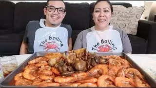 SPICY SEAFOOD BOIL | SHRIMP & CLAMS | MUKBANG (EATING SHOW)